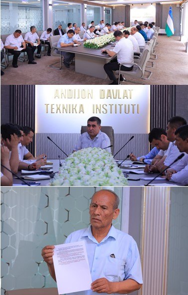 Institut rahbar xodimlar bilan yig‘ilish o‘tkazildi